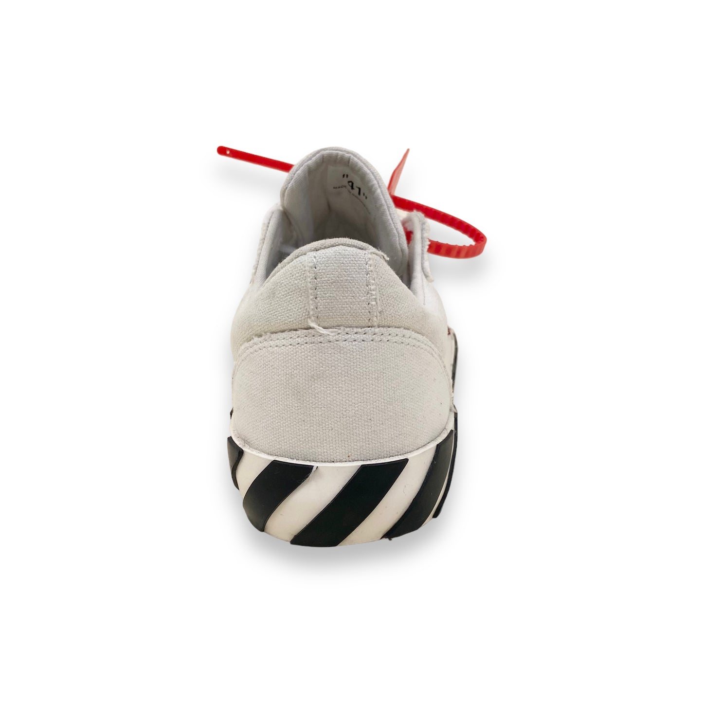 OFF-WHITE LOW TOP SNEAKERS WHITE UK7