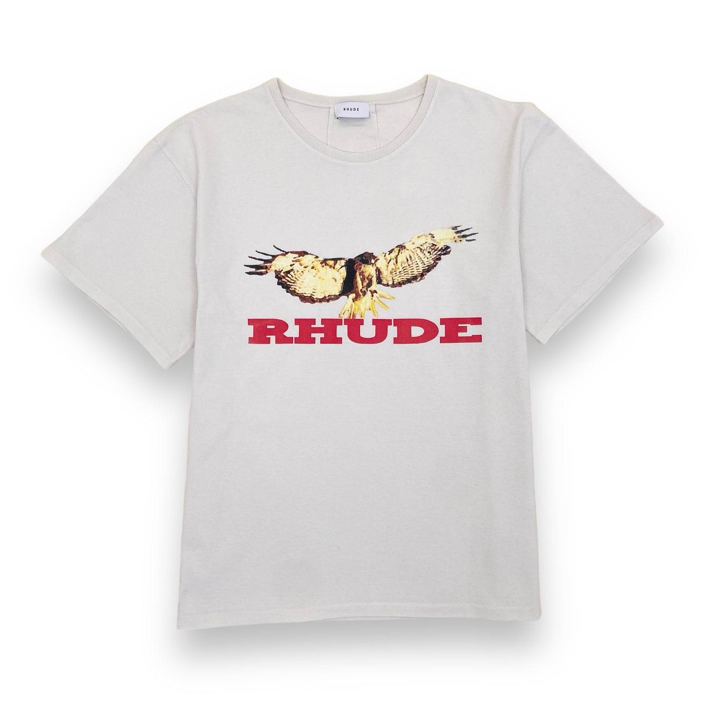 RHUDE EAGLE T-SHIRT WHITE L