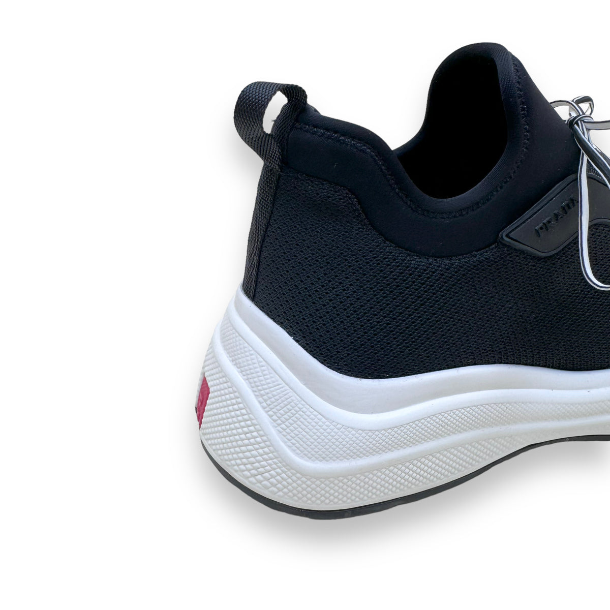 PRADA TECHNICAL FABRIC SNEAKERS BLACK UK8