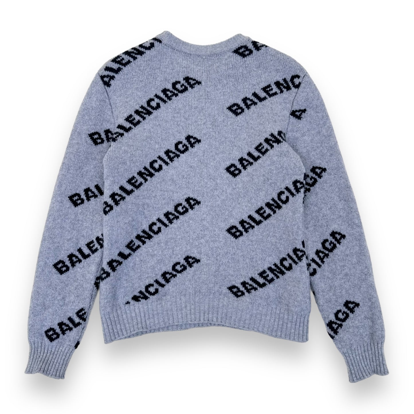 BALENCIAGA WOOL / CAMEL SWEATER GREY M