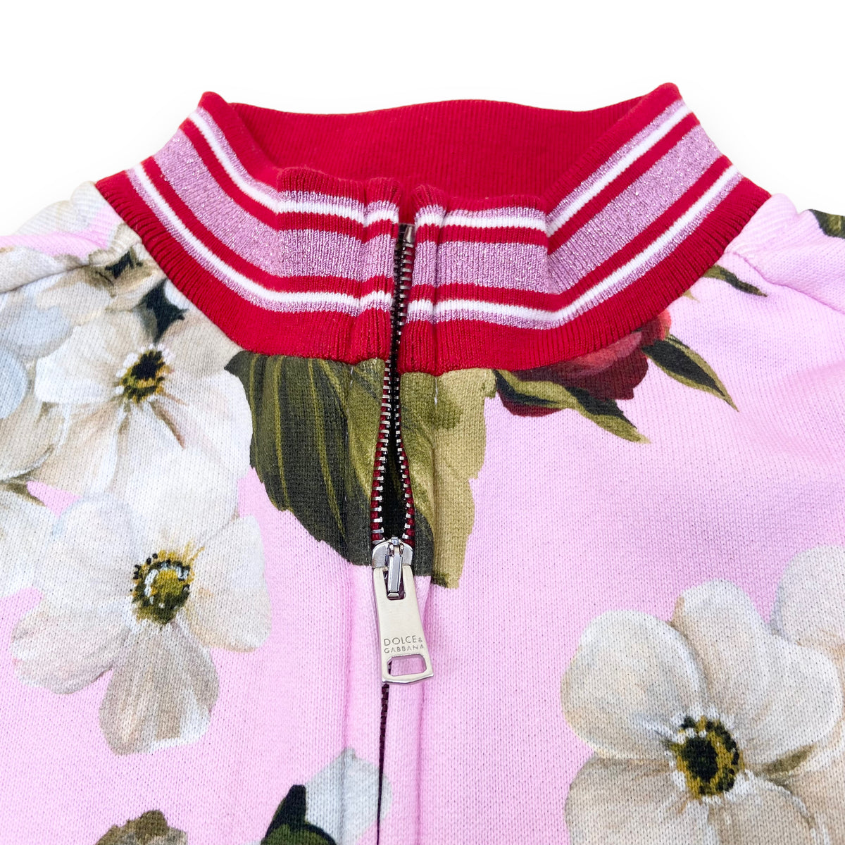 DOLCE & GABBANA ZIP UP JACKET FLORAL AGE4