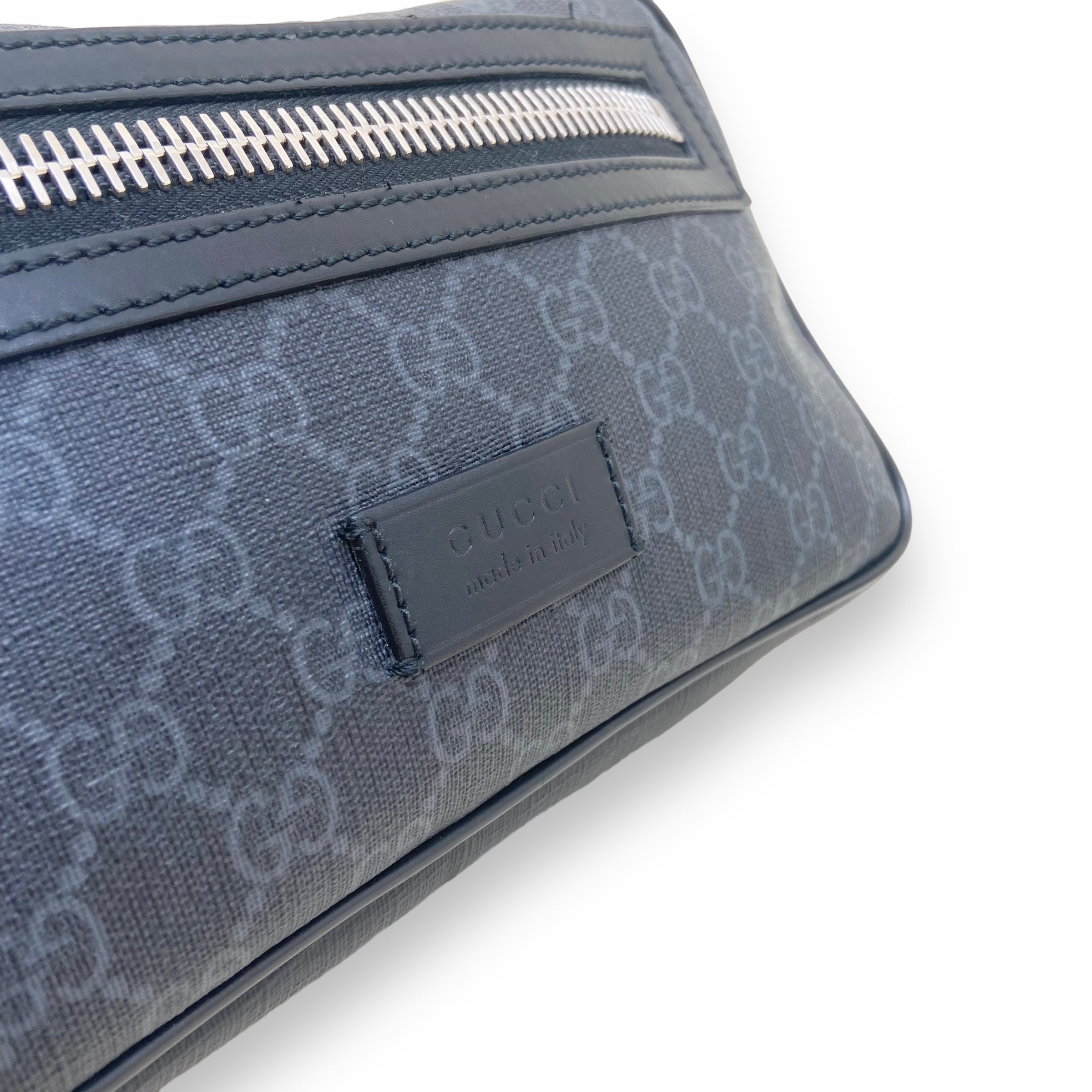 GUCCI GG BELT BAG BLACK