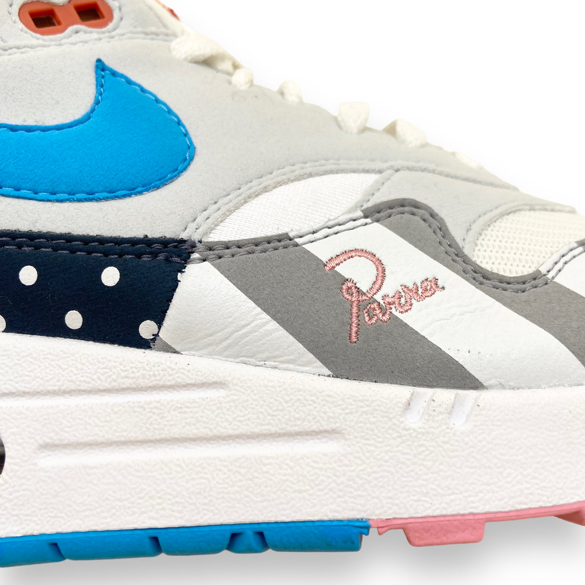 NIKE X PARRA AIR MAX 1 SNEAKERS WHITE / MULTI UK10