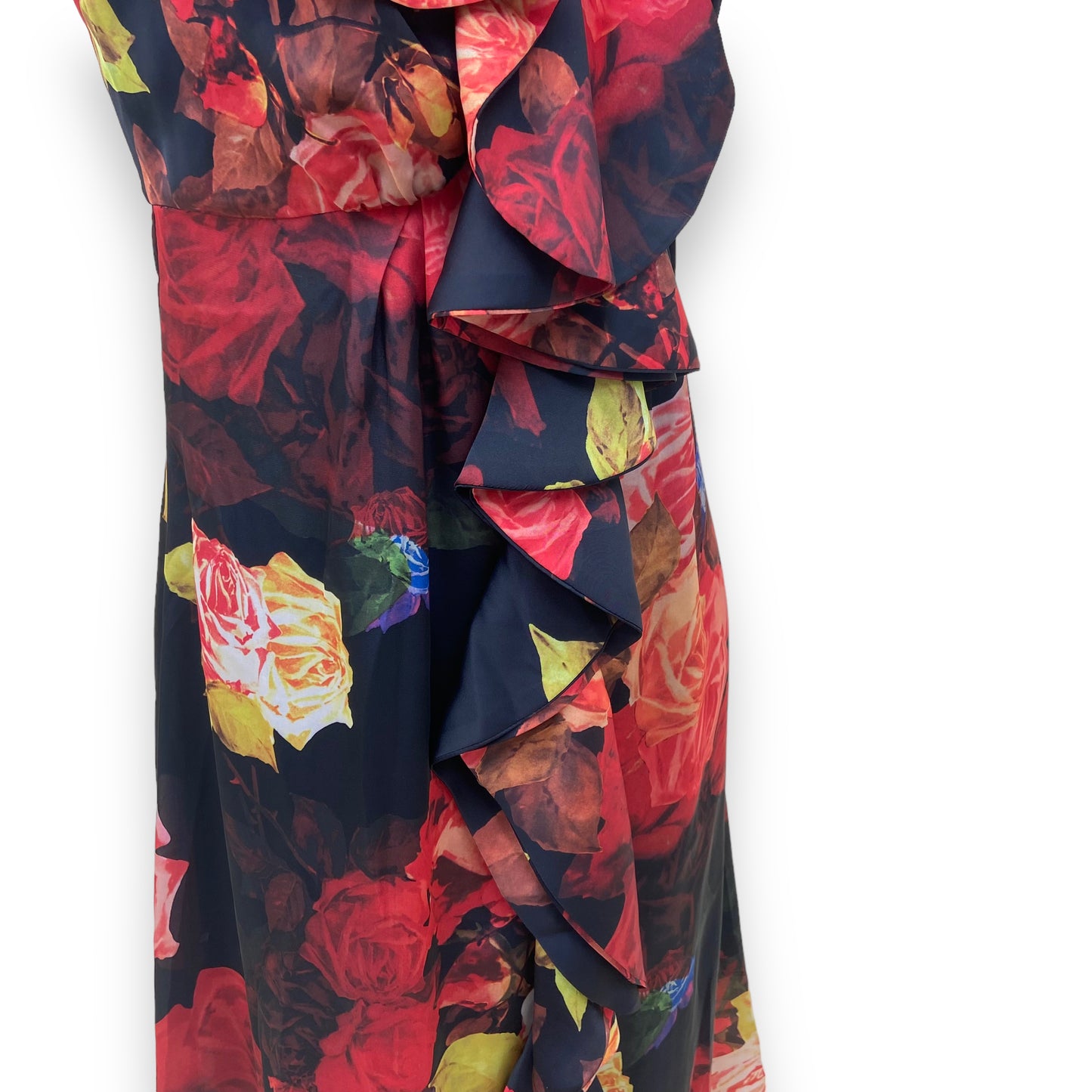 TED BAKER LONG FLORAL DRESS UK10