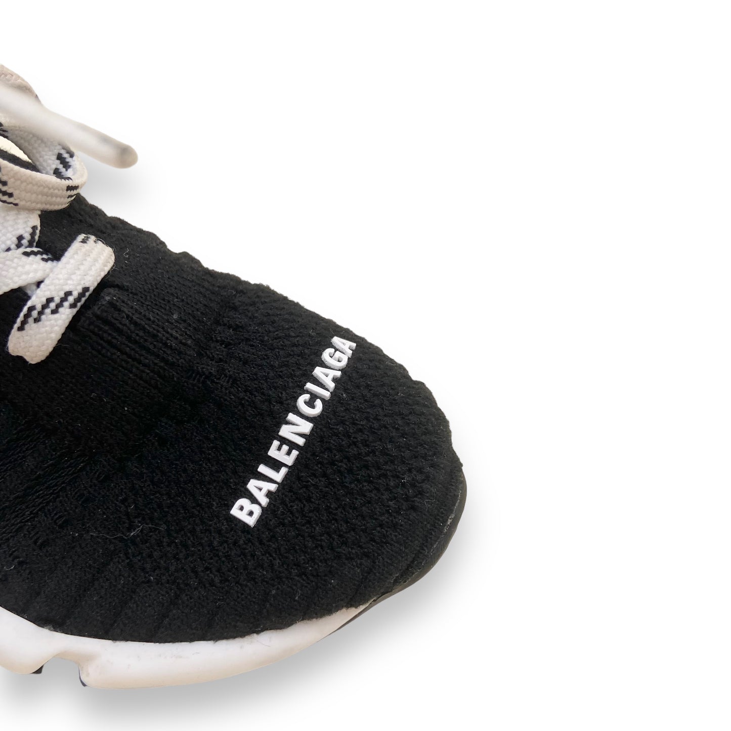 BALENCIAGA SPEED LACE-UP RECYCLED KNIT SNEAKERS KIDS UK6-7