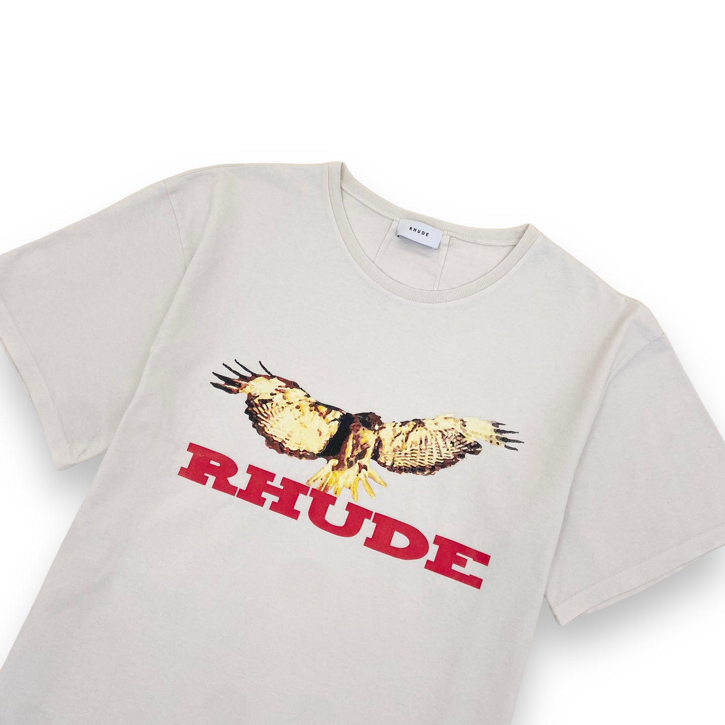 RHUDE EAGLE T-SHIRT WHITE L