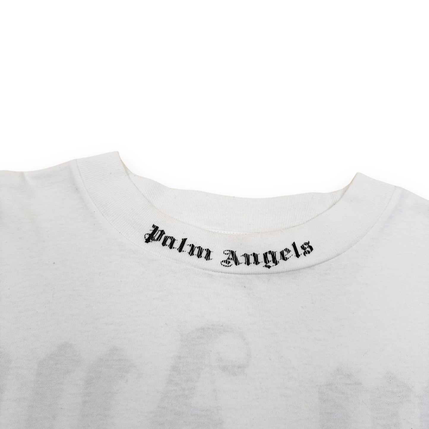 PALM ANGELS COTTON LOGO T-SHIRT WHITE M