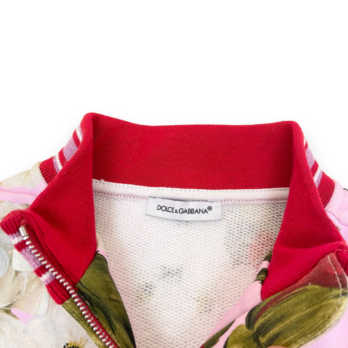 DOLCE & GABBANA ZIP UP JACKET FLORAL AGE4