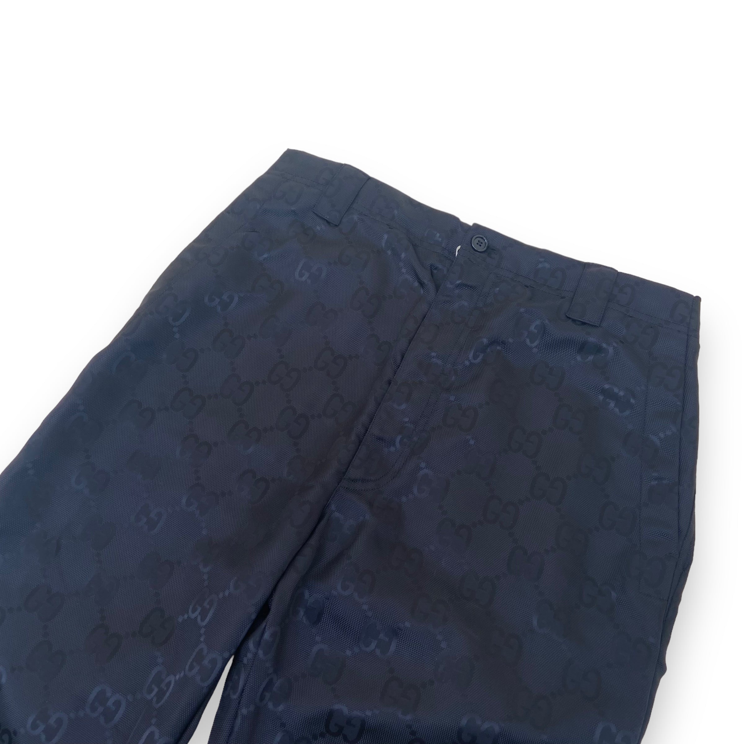 GUCCI GG ECO NYLON PANTS BLACK S