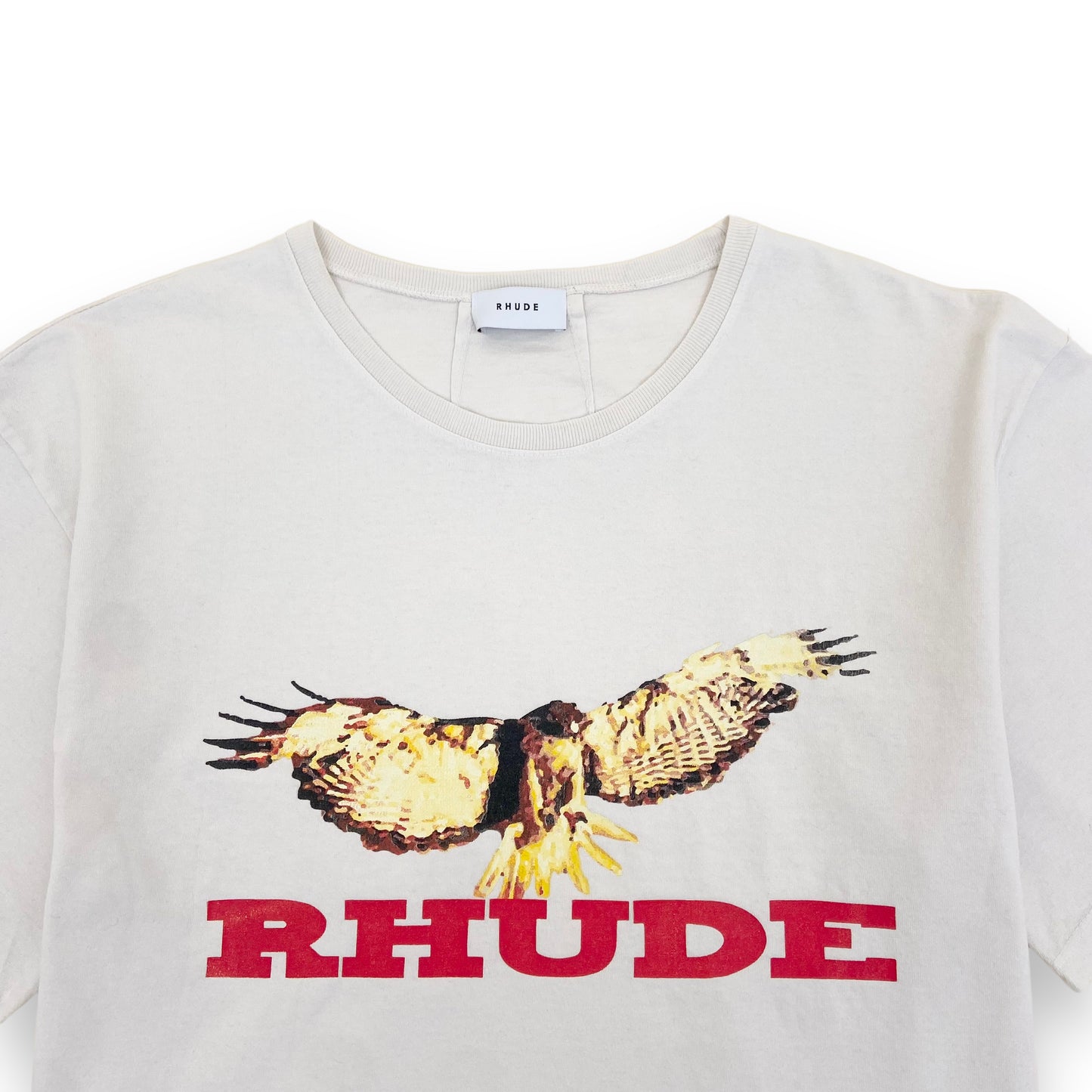 RHUDE EAGLE T-SHIRT WHITE L