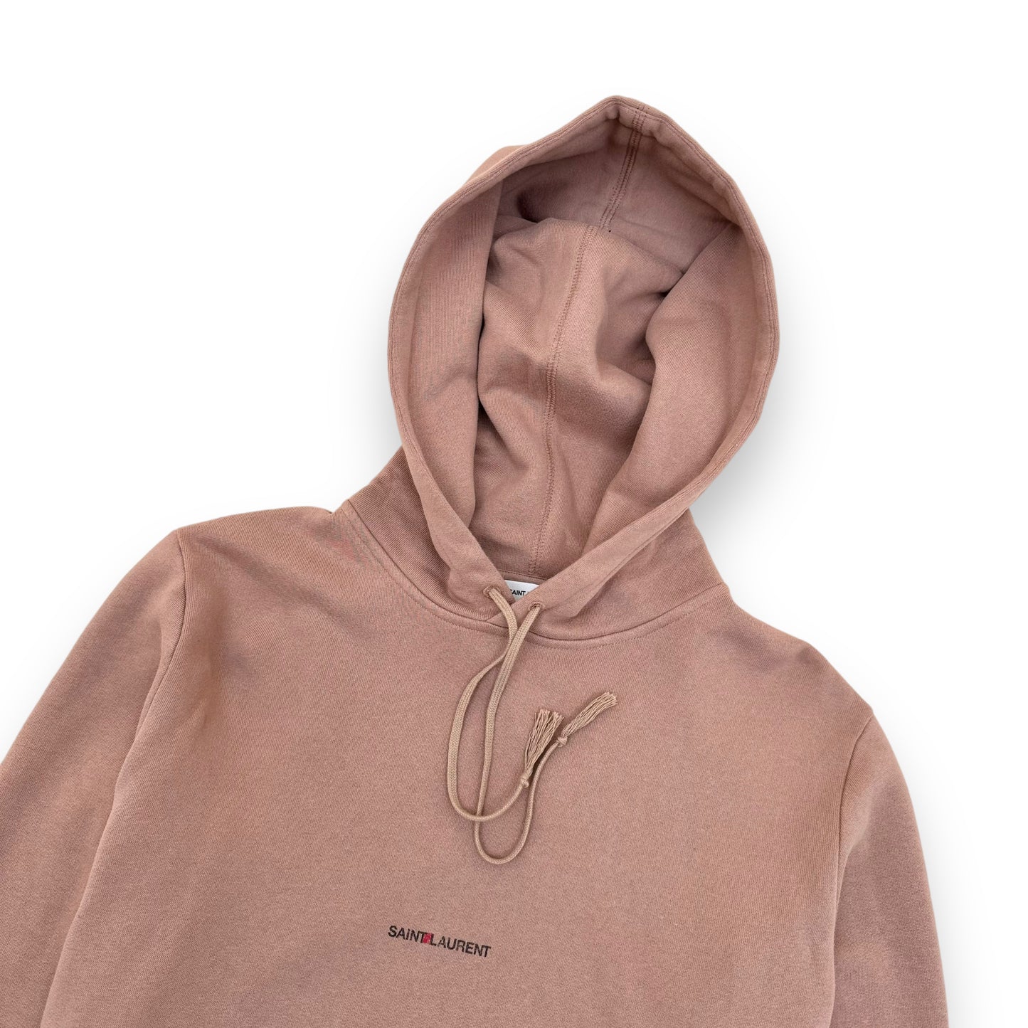 SAINT LAURENT COTTON HOODIE BEIGE XS