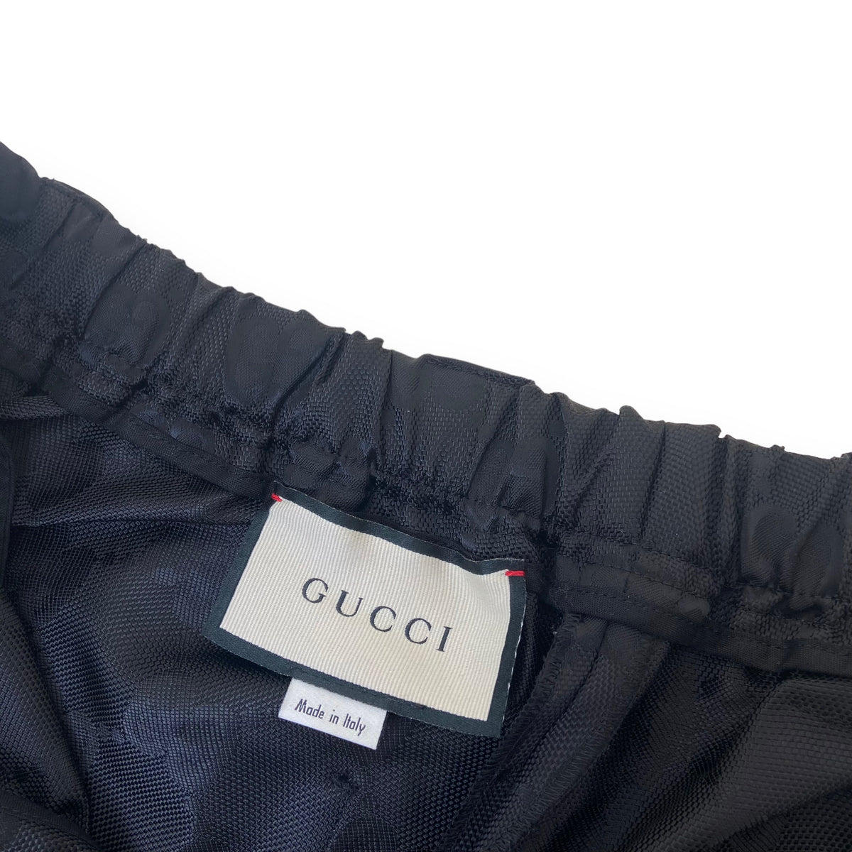 GUCCI GG ECO NYLON PANTS BLACK S