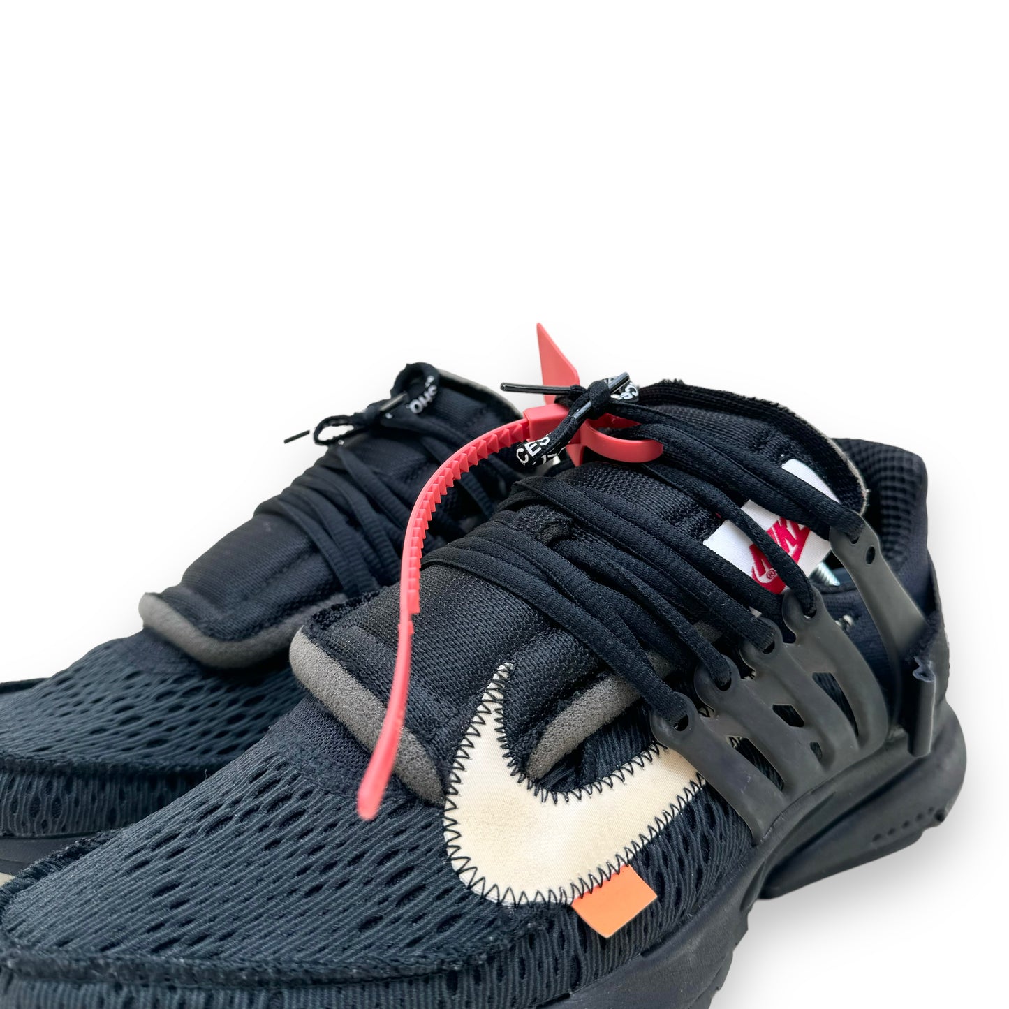 NIKE X OFF-WHITE AIR PRESTO SNEAKERS BLACK UK9