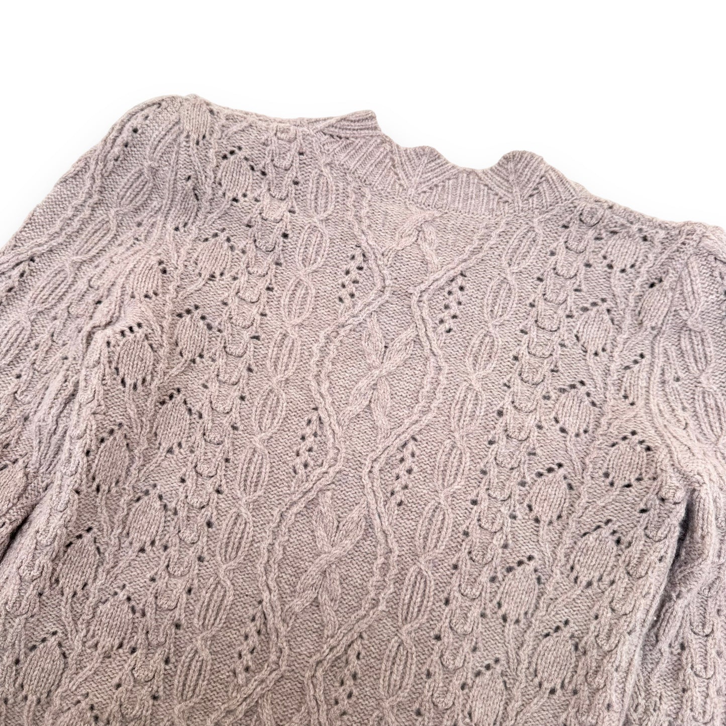 ISABEL MARANT EMI CABLE-KNIT MERINO SWEATER BEIGE S