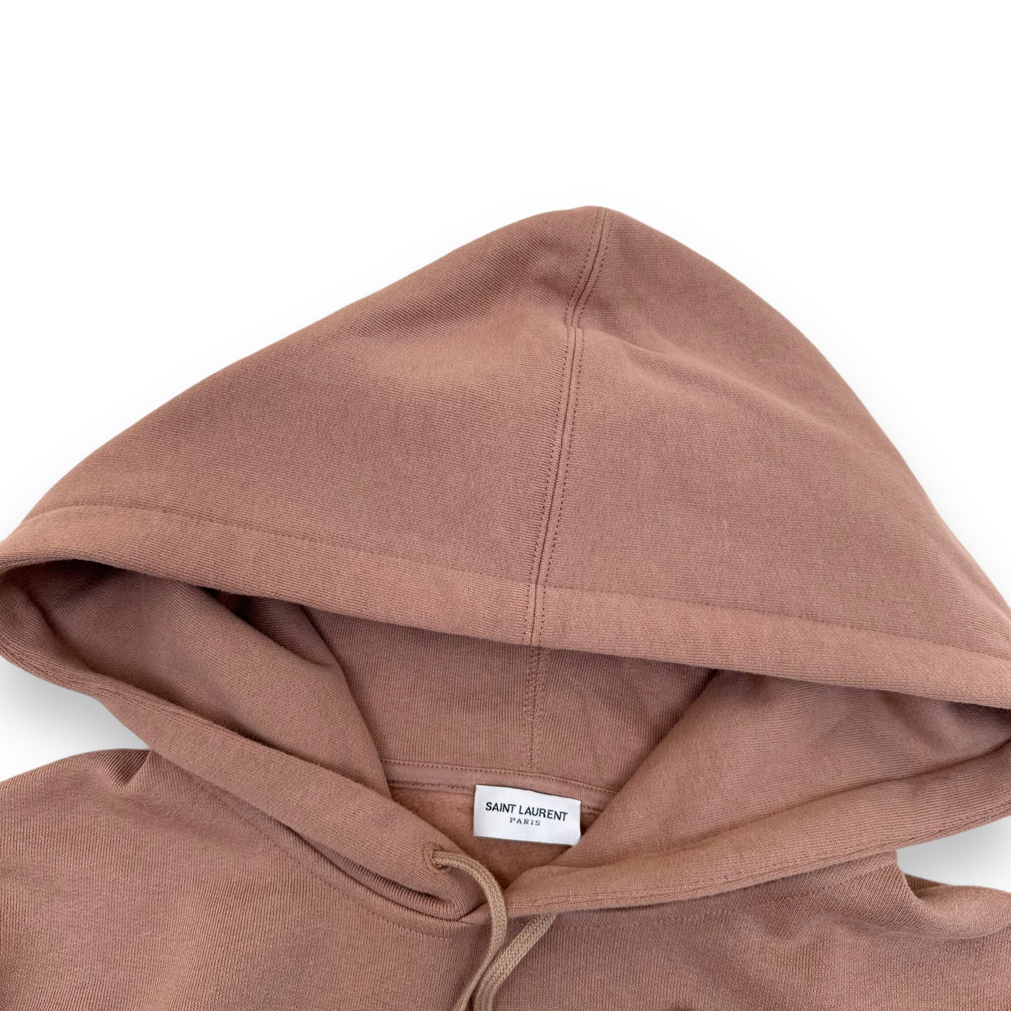 SAINT LAURENT COTTON HOODIE BEIGE XS