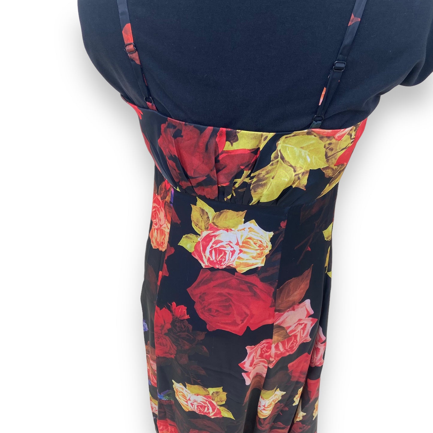 TED BAKER LONG FLORAL DRESS UK10