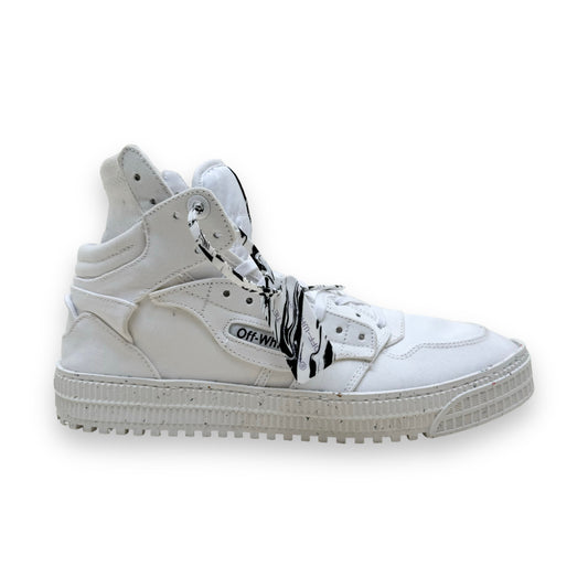 OFF-WHITE CANVAS 3.0 HIGH TOP SNEAKERS WHITE UK11
