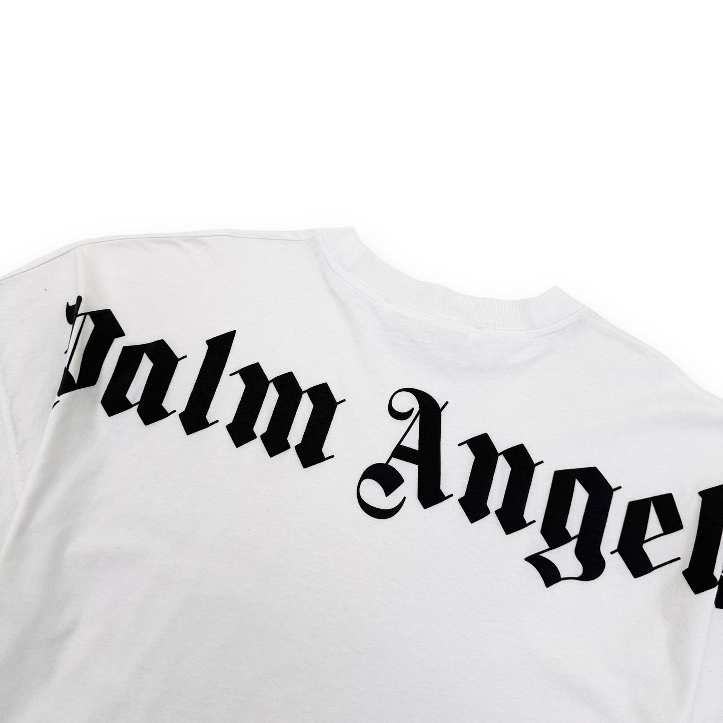 PALM ANGELS COTTON LOGO T-SHIRT WHITE M