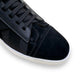 CHRISTIAN LOUBOUTIN ELASTIKID DONNA SUEDE LOW TOP SNEAKERS BLACK UK10