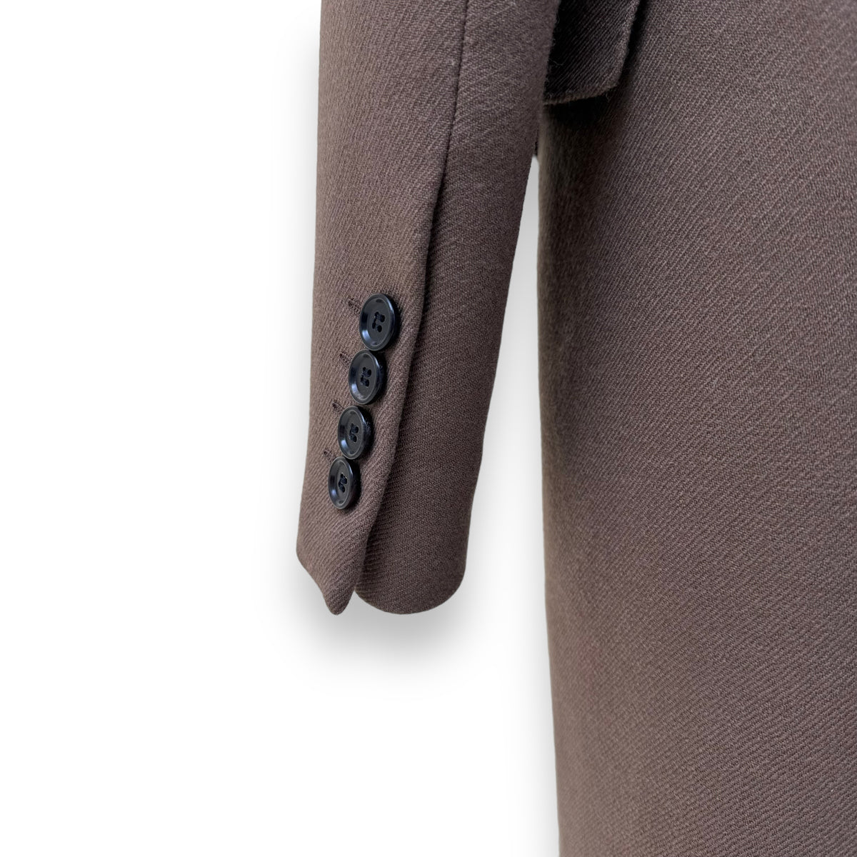 LANVIN WOOL TRENCH COAT KHAKI S