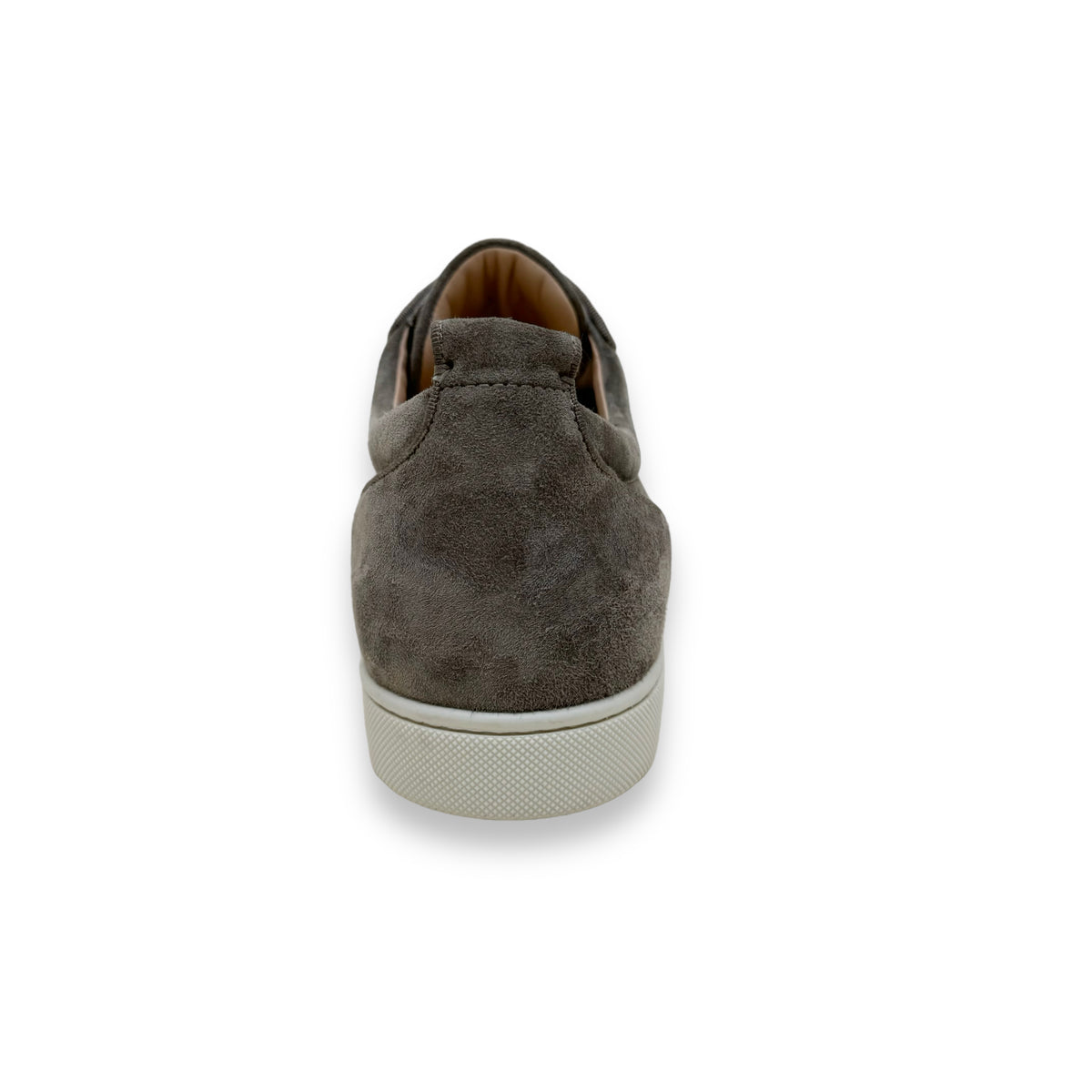 CHRISTIAN LOUBOUTIN LOUIS JUNIOR SUEDE SNEAKERS KHAKI UK9