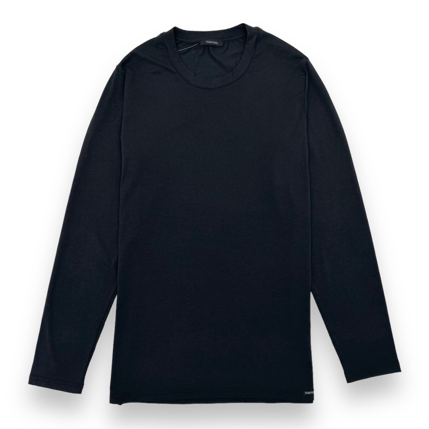 TOM FORD CLASSIC COTTON-BLEND LONG SLEEVE T-SHIRT L