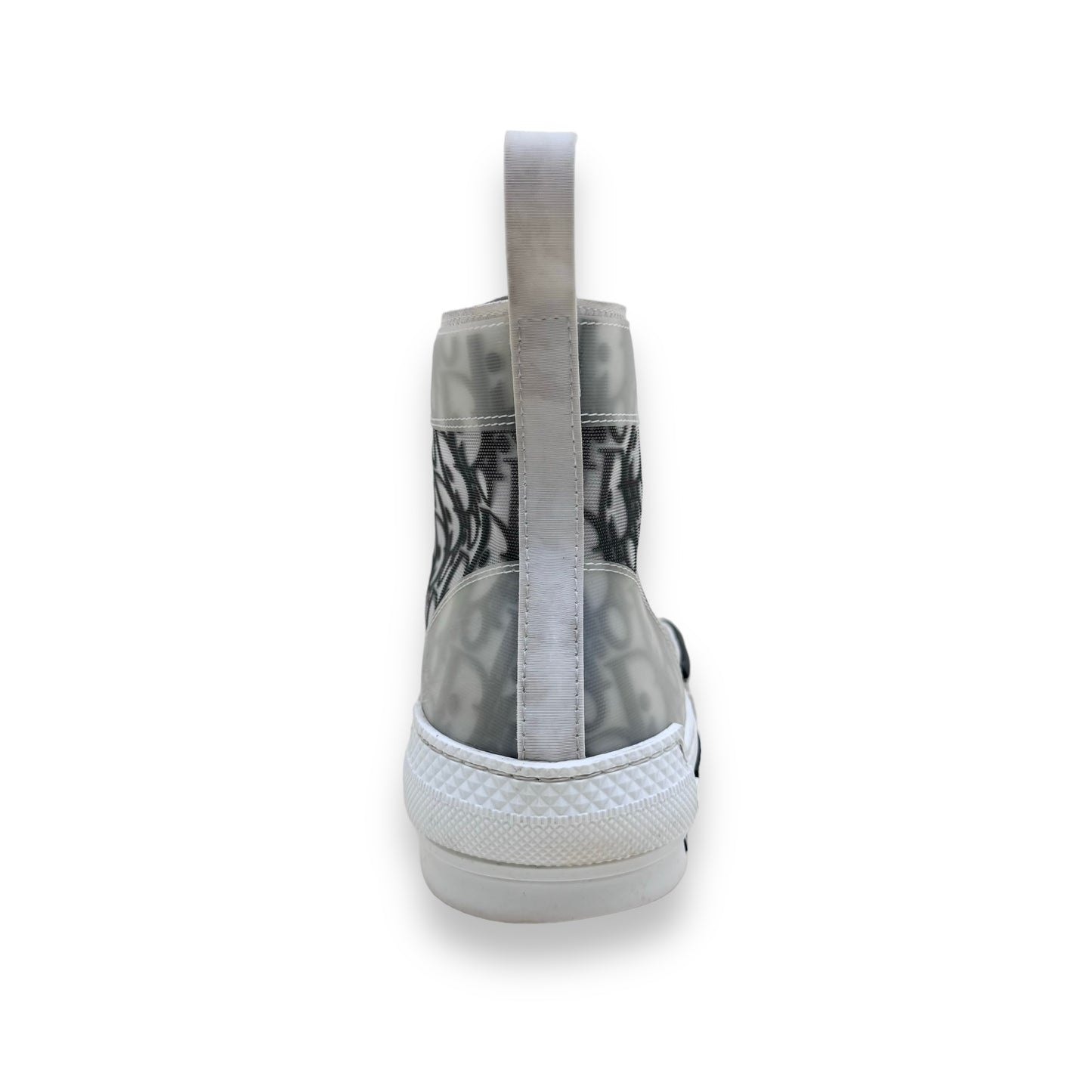 DIOR B23 HIGH TOP OBLIQUE SNEAKERS WHITE / BLACK UK8.5