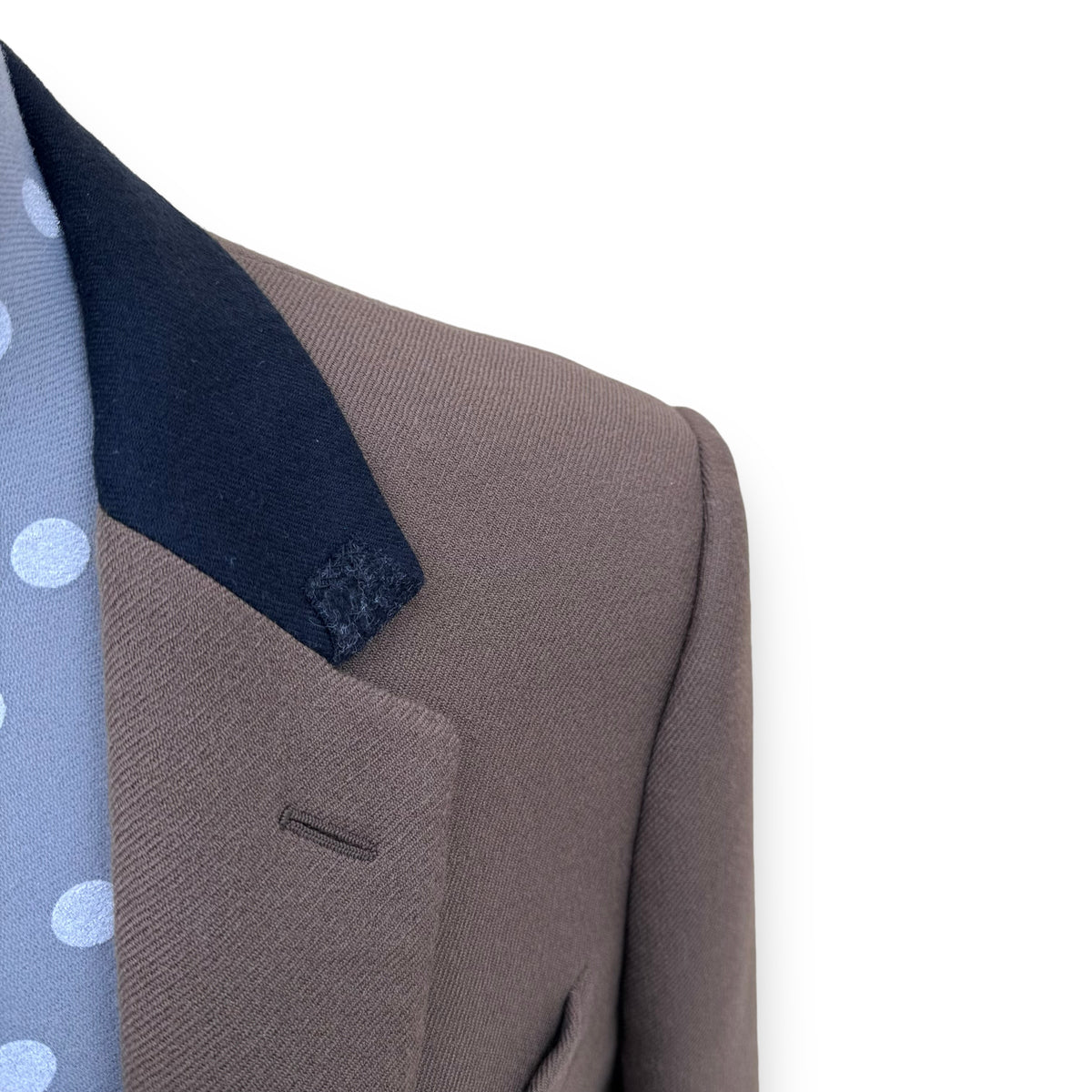 LANVIN WOOL TRENCH COAT KHAKI S