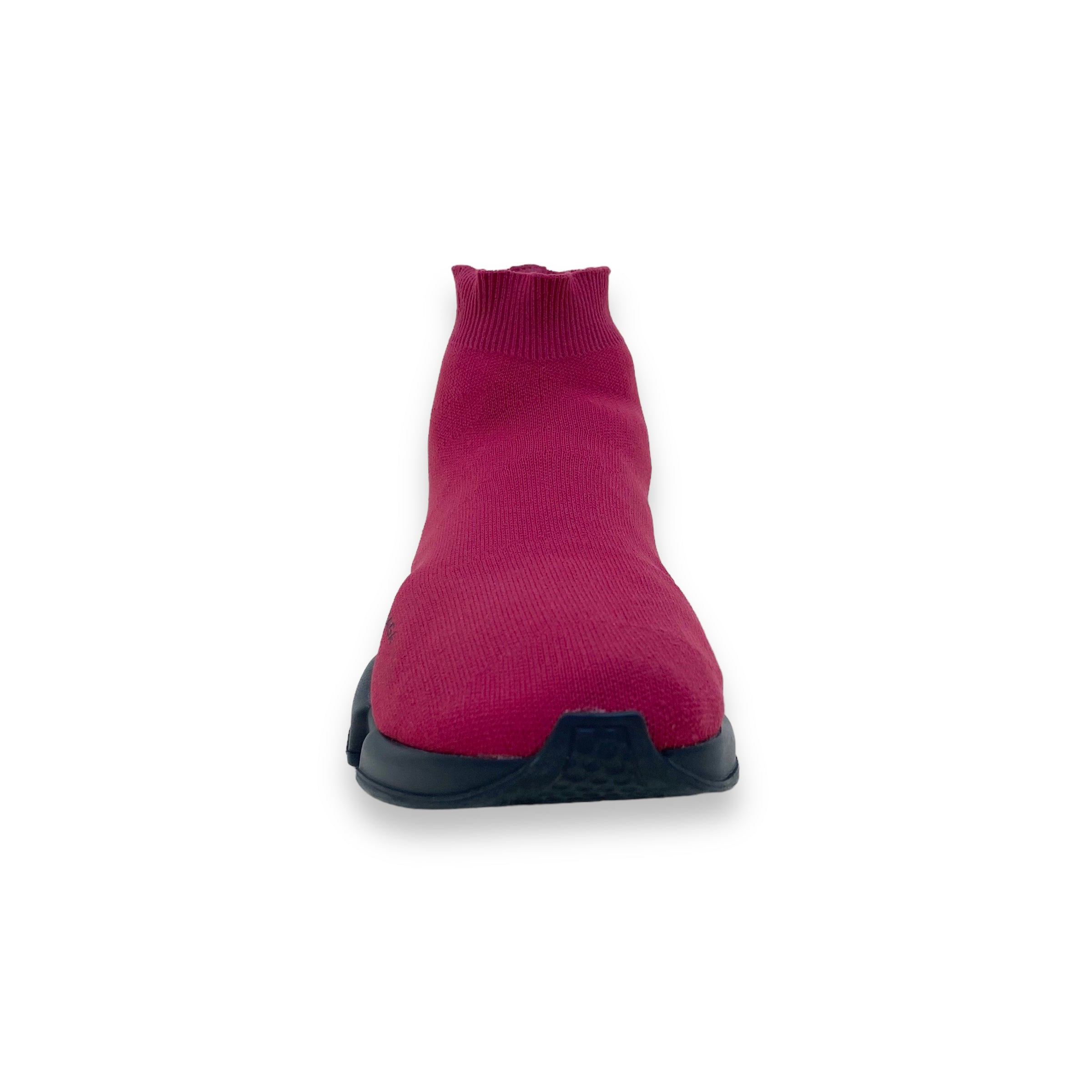 BALENCIAGA SPEED RUNNER SNEAKERS BURGUNDY UK10.5