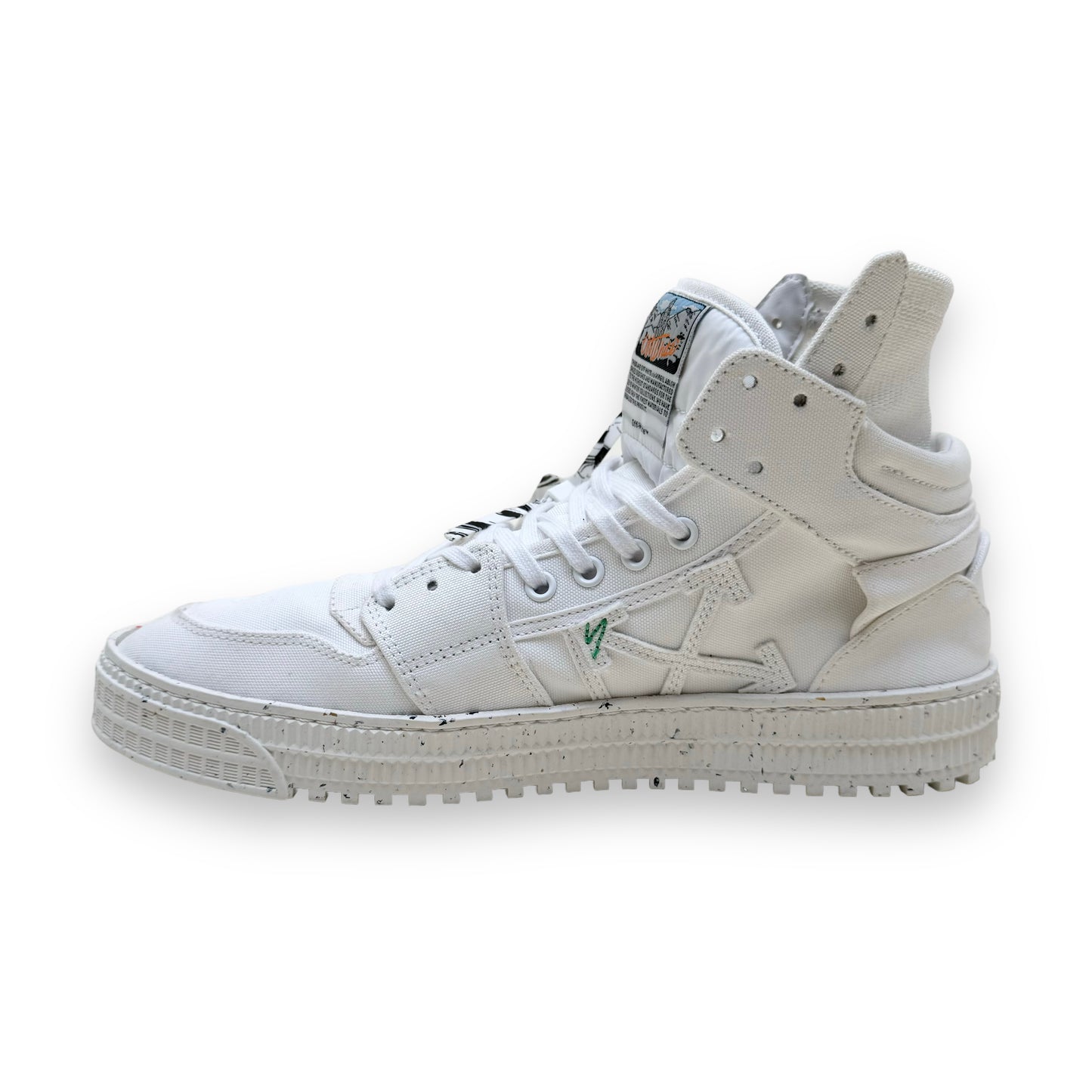 OFF-WHITE CANVAS 3.0 HIGH TOP SNEAKERS WHITE UK11