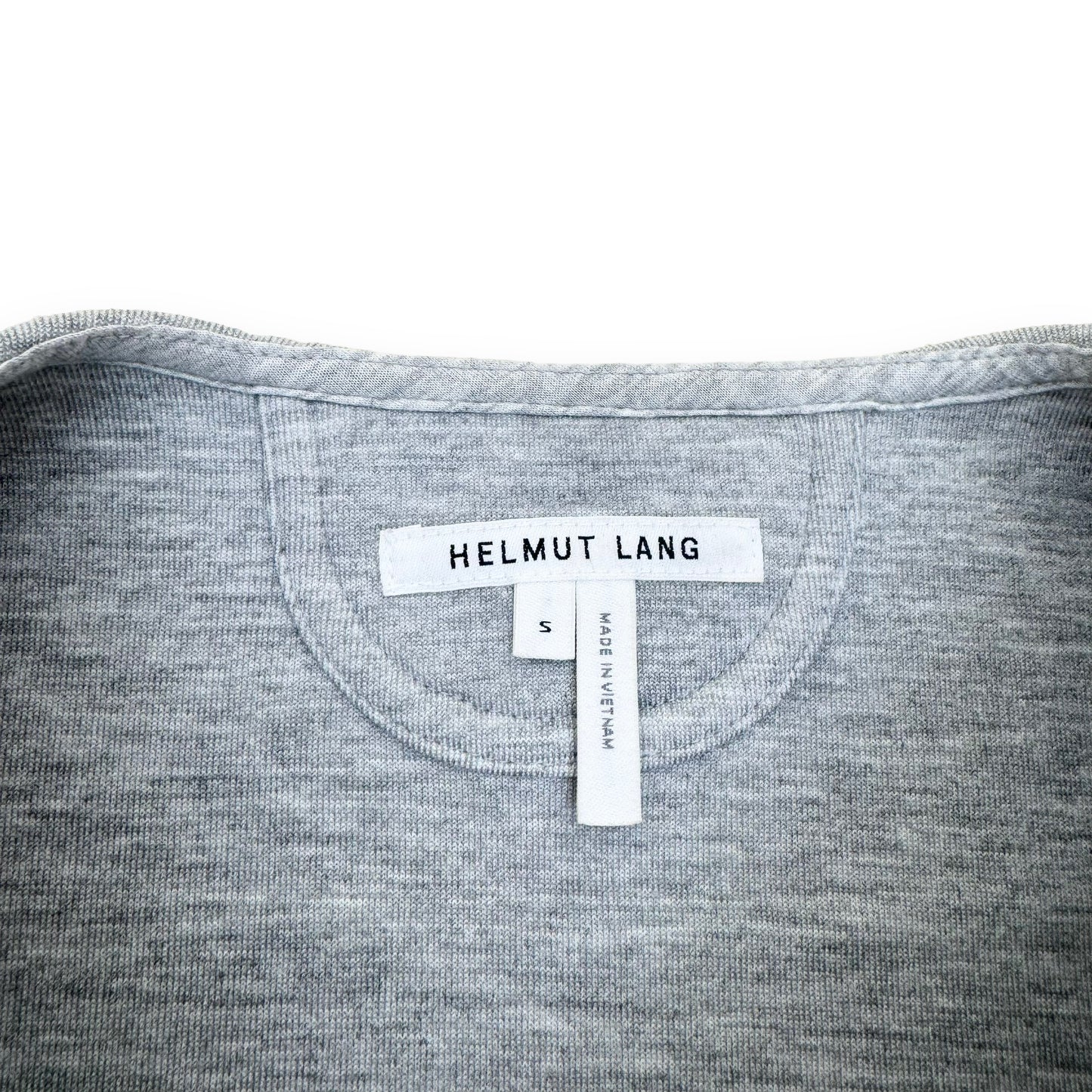 HELMUT LANG CREW NECK SHORT SLEEVE SWEATSHIRT GREY S