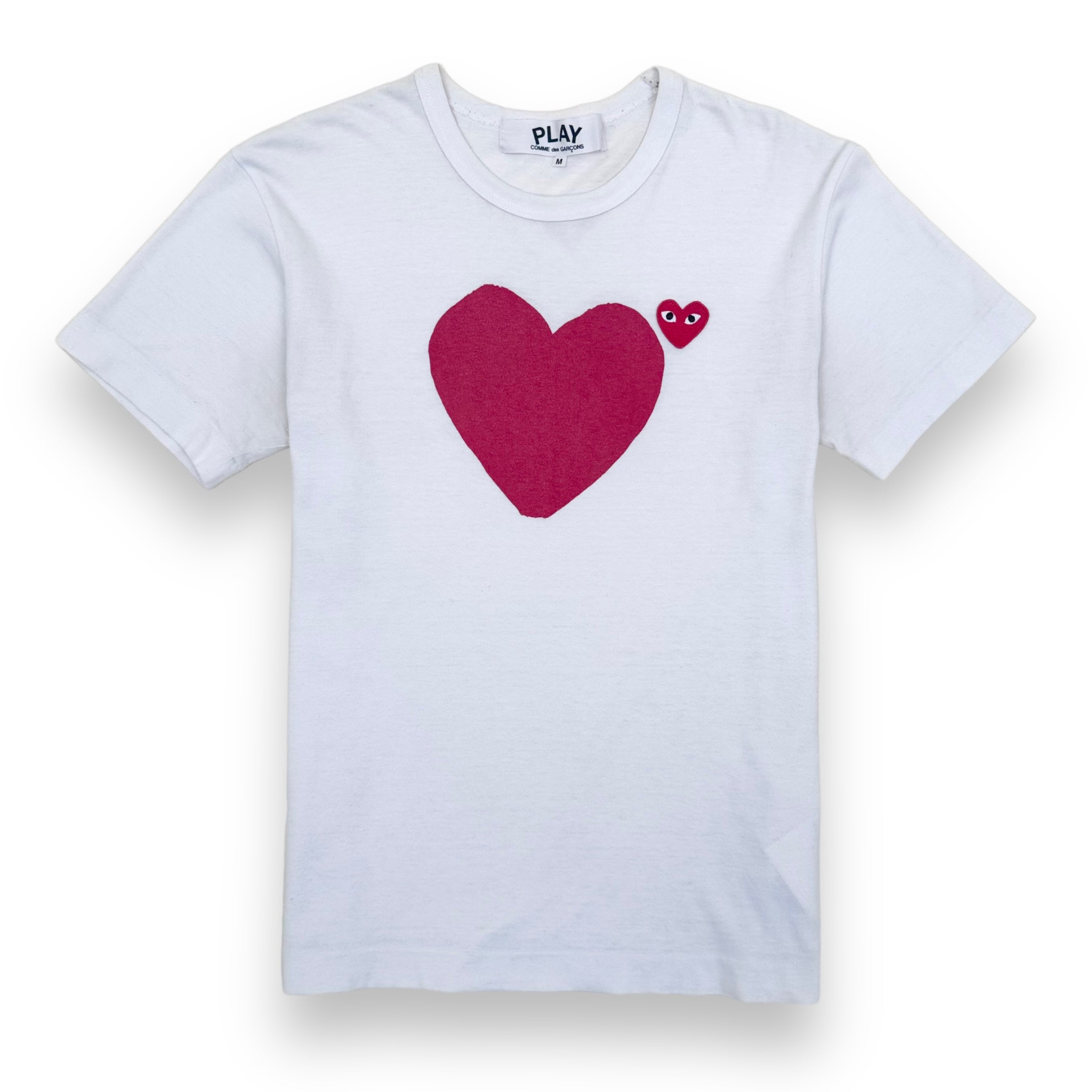 CDG PLAY T-SHIRT WHITE M