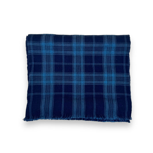 THOM SWEENEY WOOL / SILK REVERSIBLE SCARF NAVY