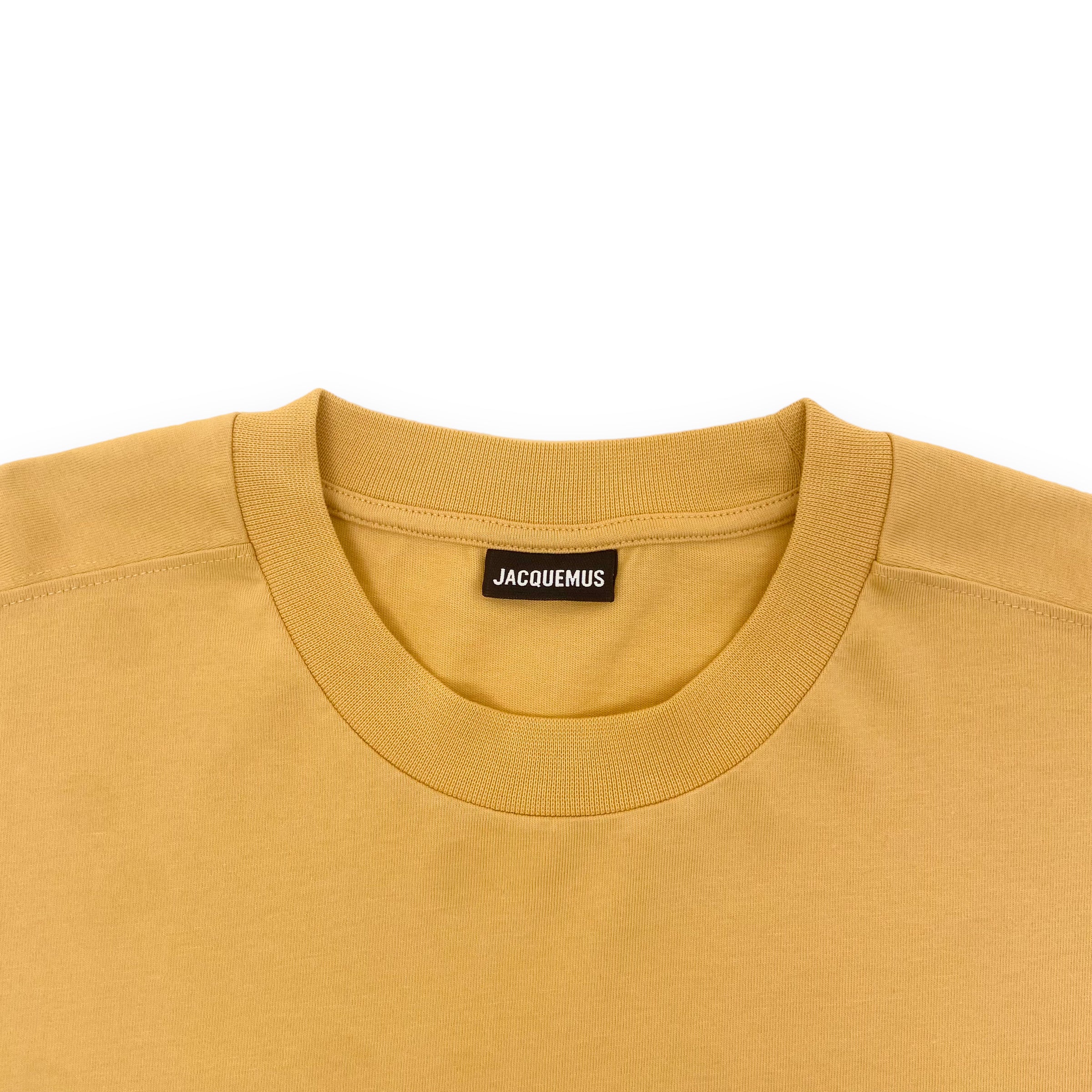 JACQUEMUS LONG-SLEEVE PRINT T-SHIRT YELLOW XXL