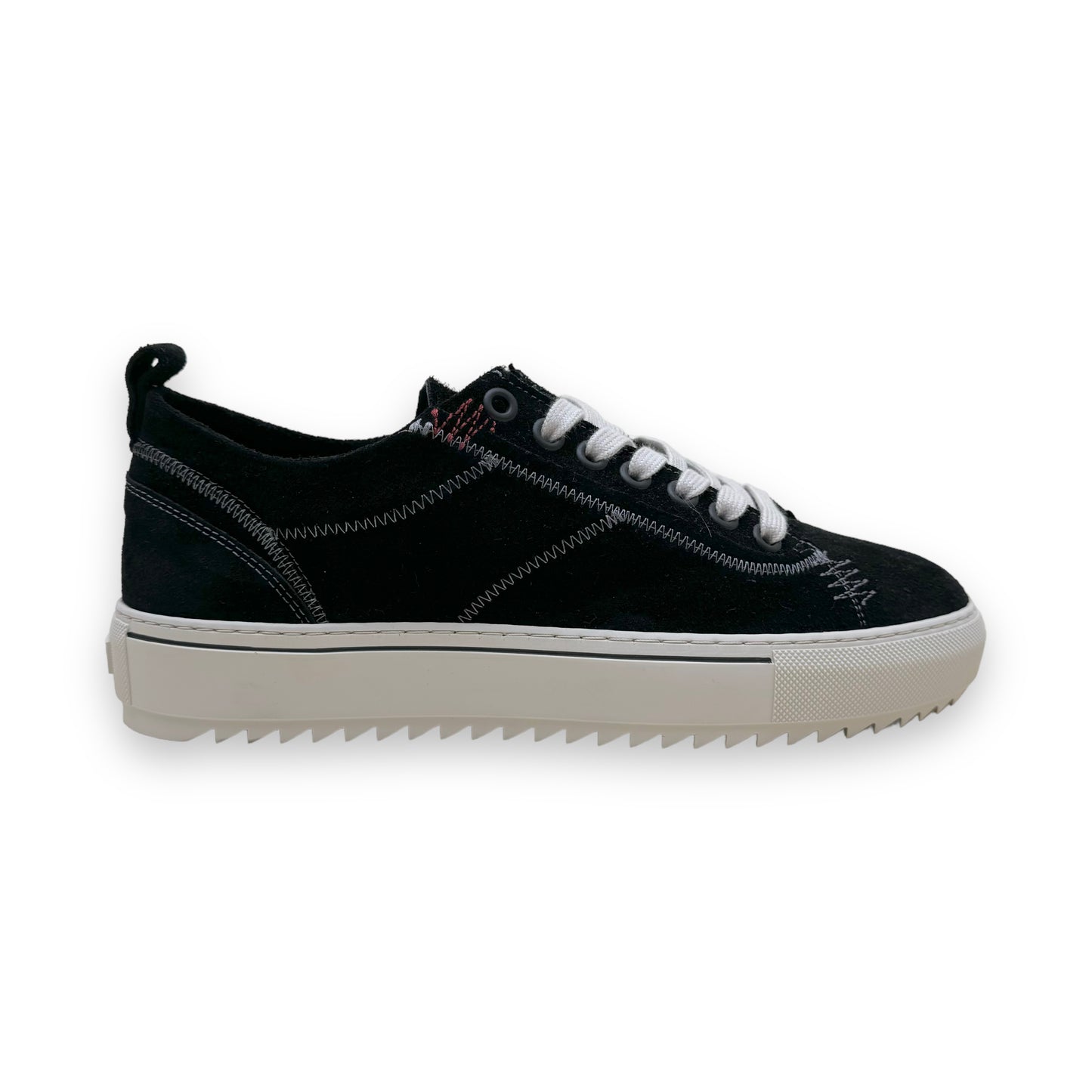 REPRESENT ALPHA SUEDE LOW TOP SNEAKERS BLACK UK12