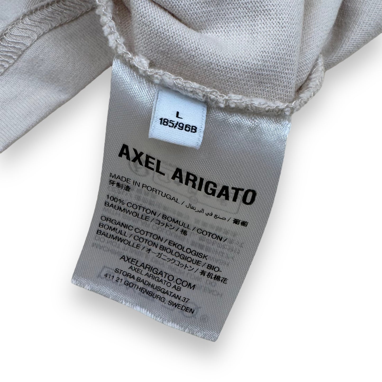 AXEL ARIGATO T-SHIRT BEIGE L