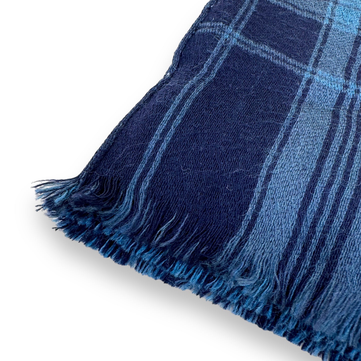 THOM SWEENEY WOOL / SILK REVERSIBLE SCARF NAVY