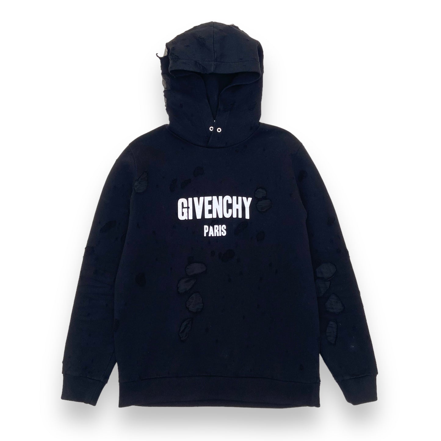 Givenchy Distressed Hoodie Black L