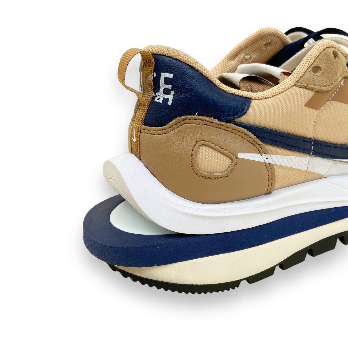 NIKE X SACAI VAPOURWAFFLE SNEAKERS ‘TAN NAVY’ UK9