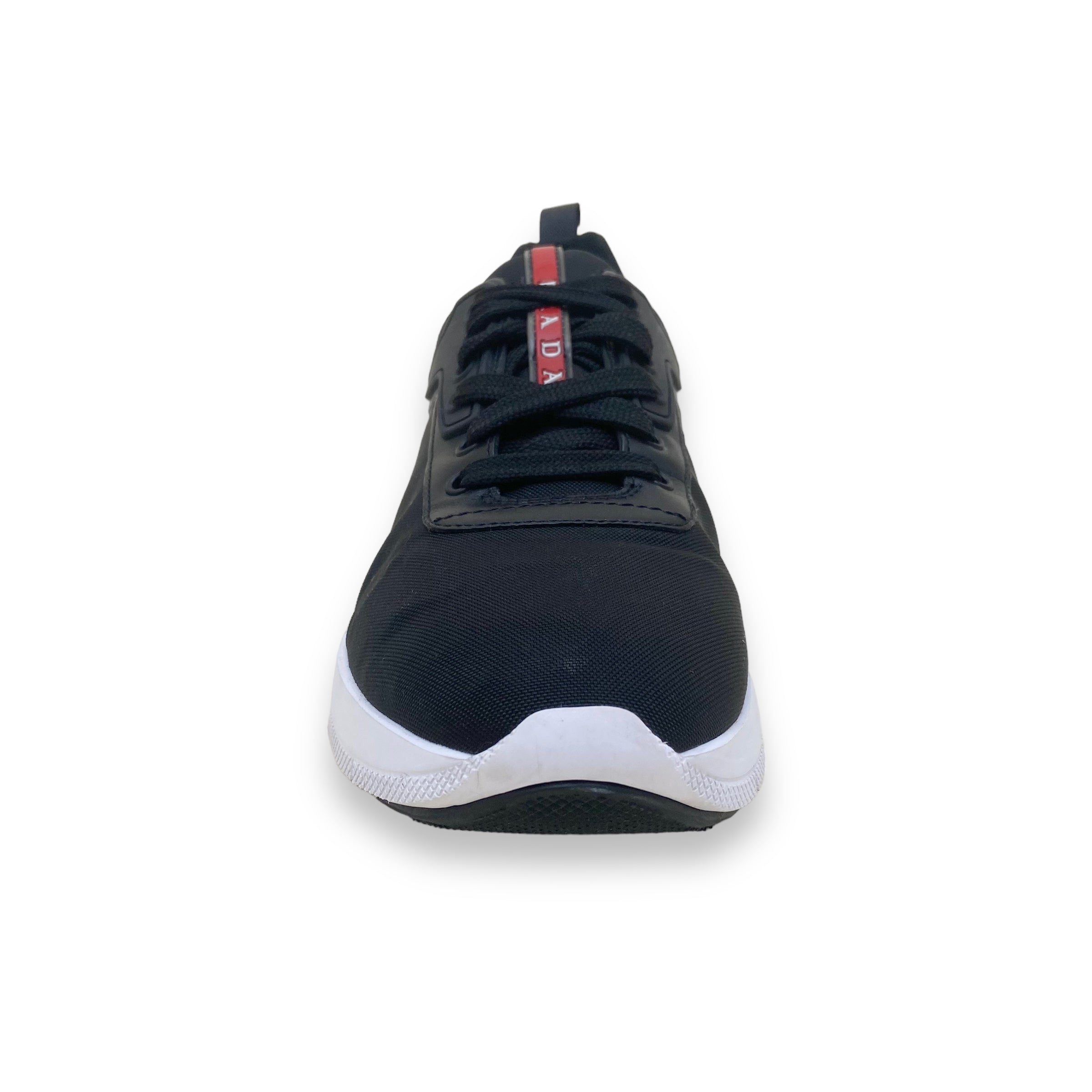 PRADA NYLON TECHNICAL FABRIC SNEAKERS BLACK UK6
