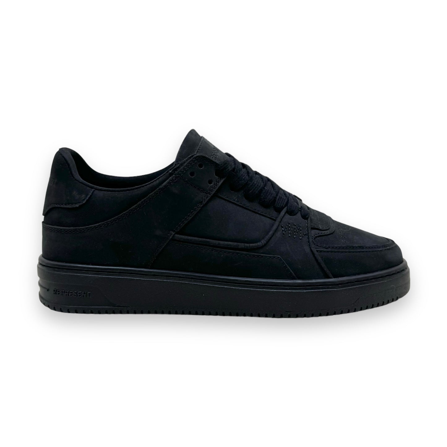 REPRESENT APEX LOW TOP SNEAKERS BLACK UK12