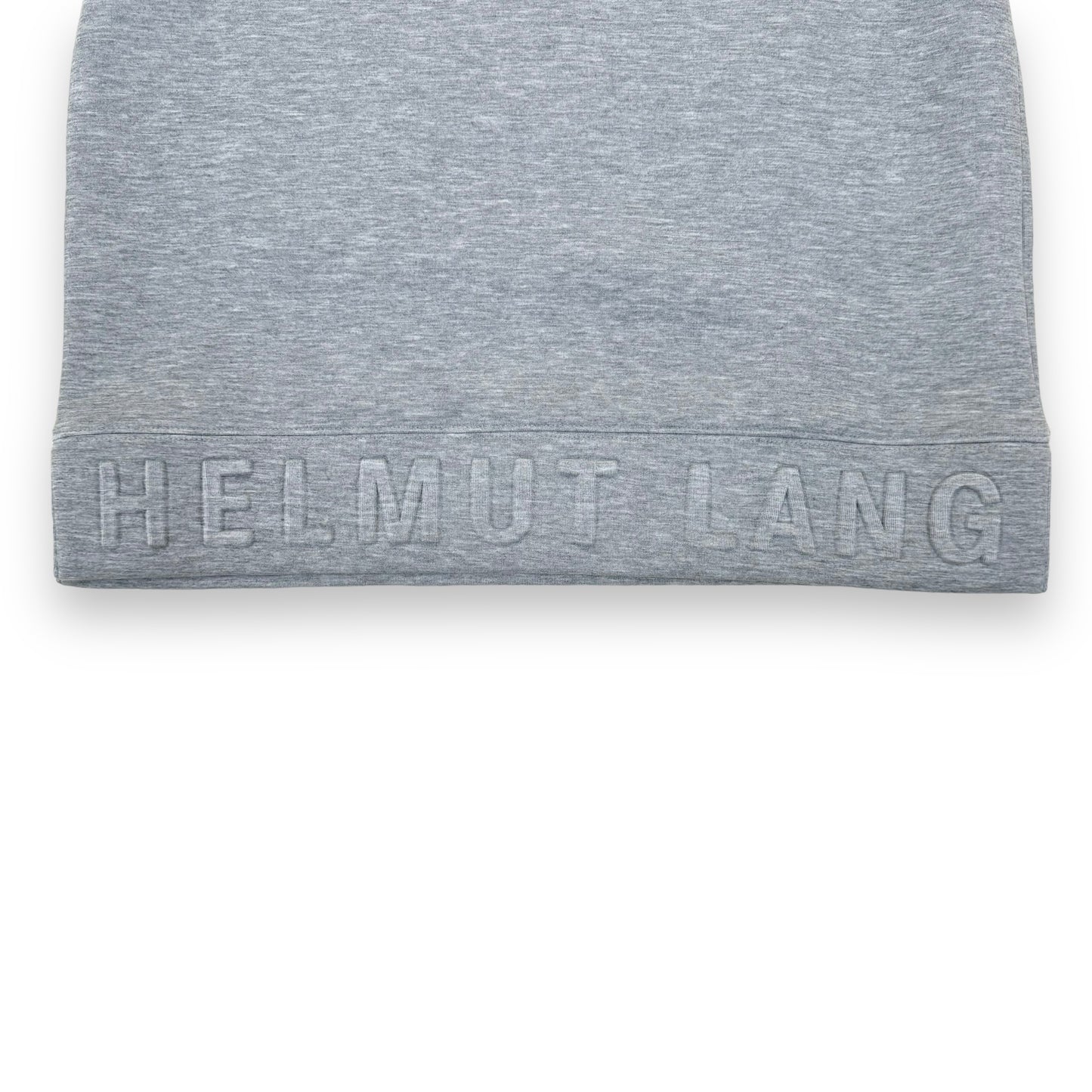 HELMUT LANG CREW NECK SHORT SLEEVE SWEATSHIRT GREY S