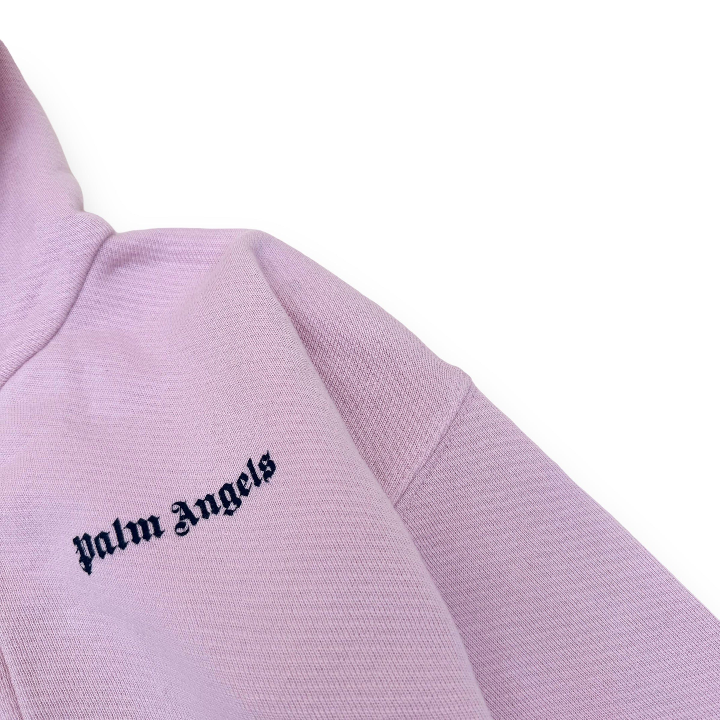 PALM ANGELS LOGO-PRINT HOODIE PINK AGE4