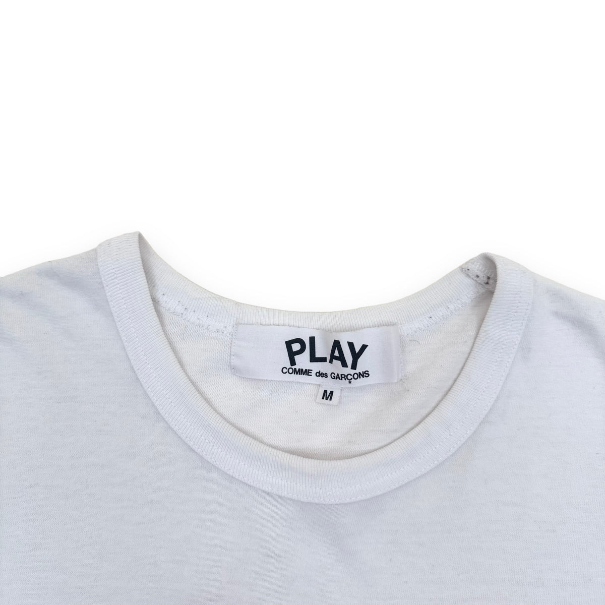 CDG PLAY T-SHIRT WHITE M