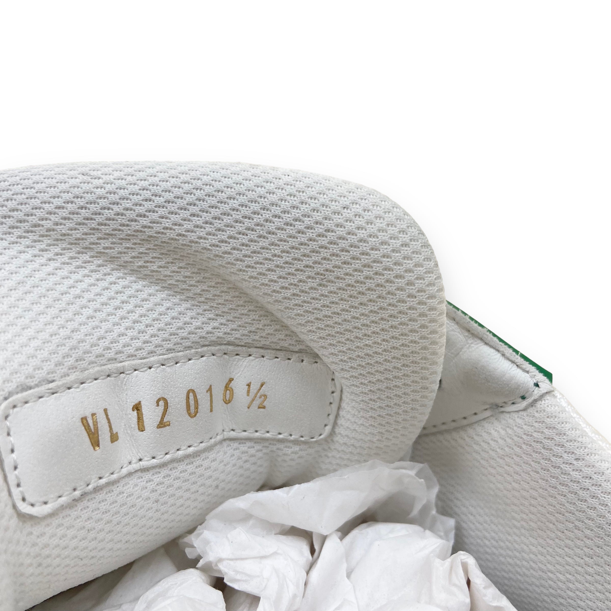 LOUIS VUITTON LV MONOGRAM DENIM SNEAKERS GREEN UK6.5