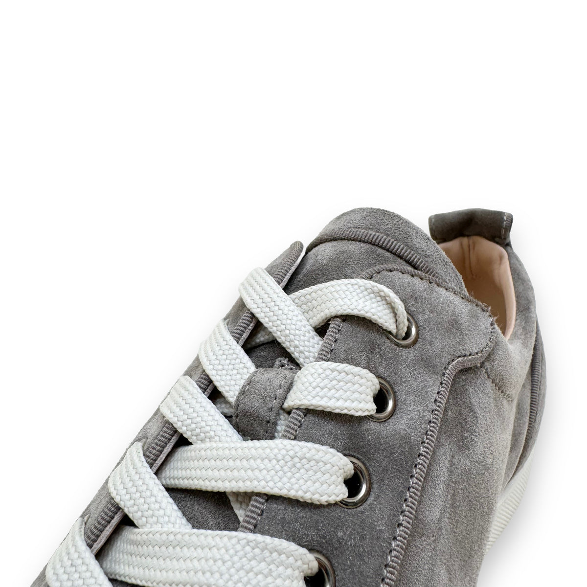 CHRISTIAN LOUBOUTIN LOUIS JUNIOR SUEDE SNEAKERS KHAKI UK9