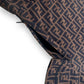FENDI FF PRINTED LOGO COCKTAIL DRESS UK6