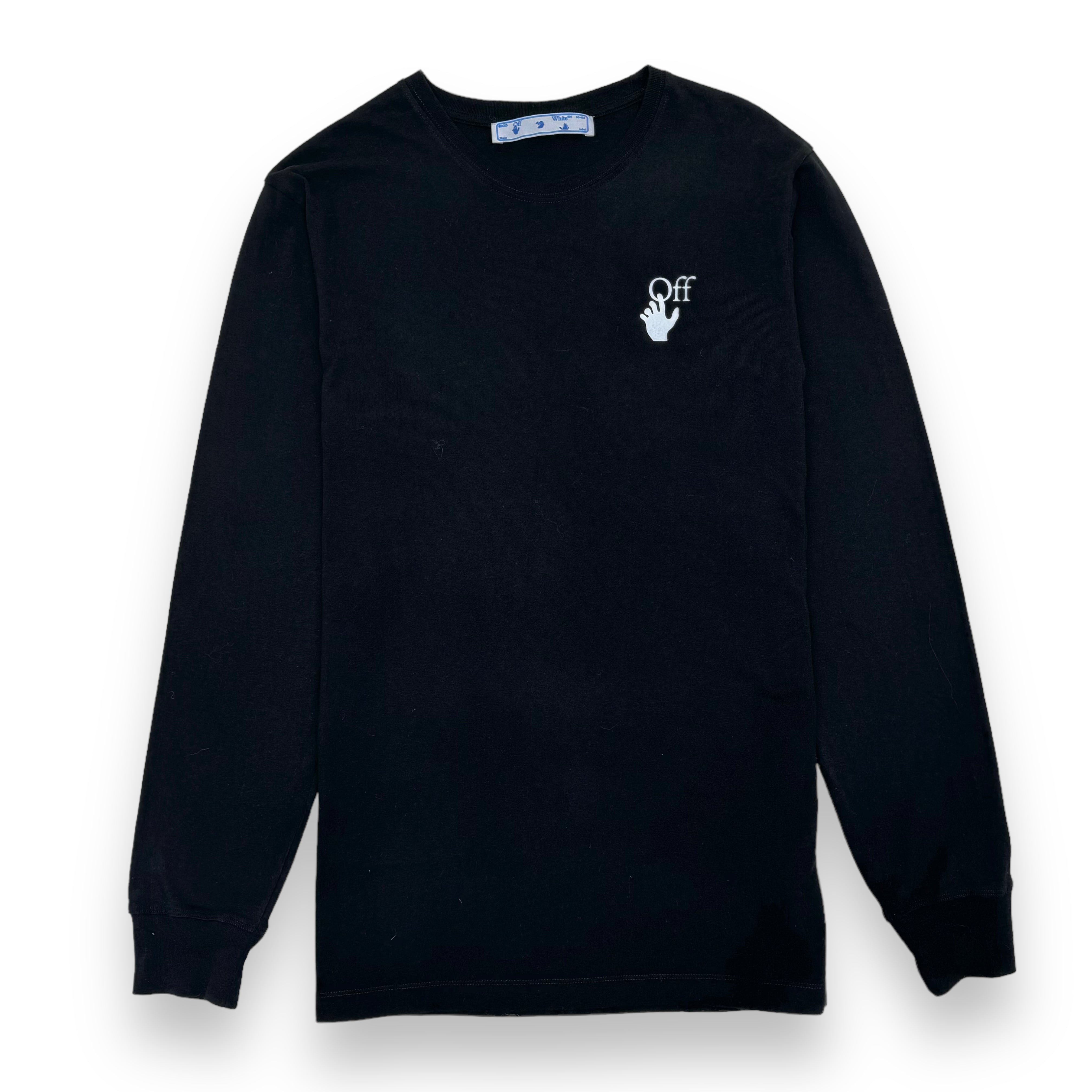 OFF-WHITE LONG SLEEVE DEGRADE ARROW T-SHIRT BLACK L