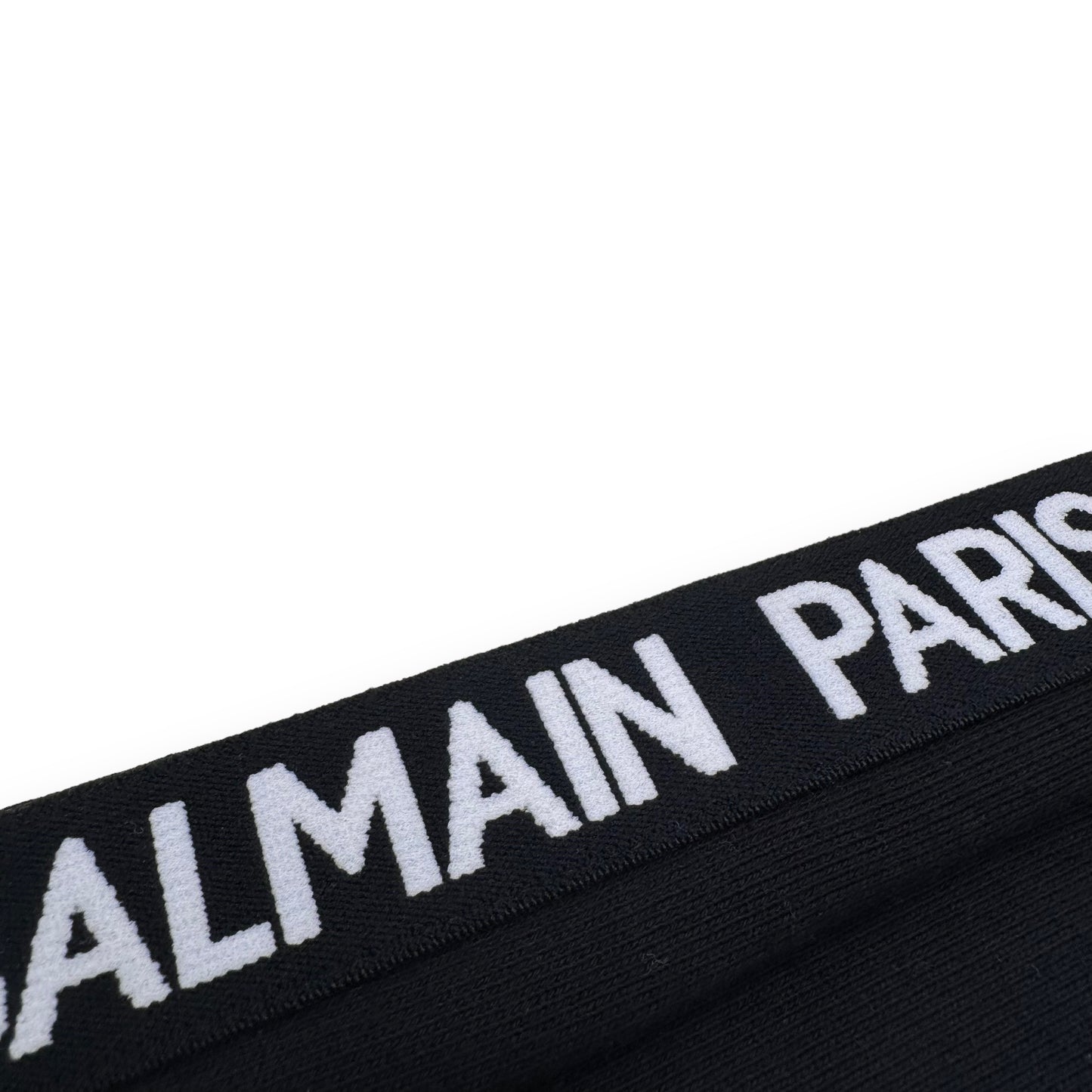 BALMAIN EMBOSSED LOGO SWEATPANTS BLACK XL