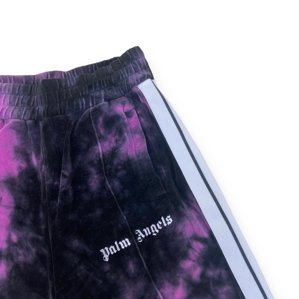 PALM ANGELS VELOUR SHORTS PURPLE S